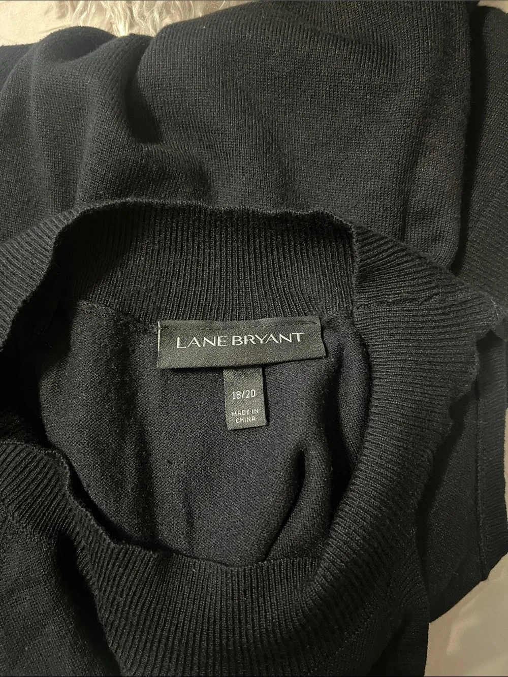 Lane Bryant Black Knit Sweater